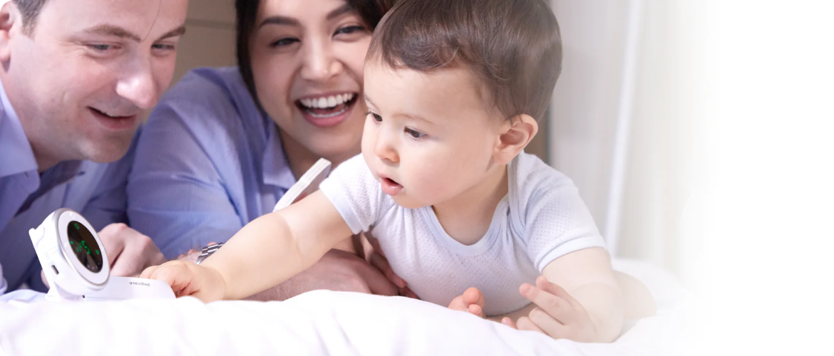 Background image showcasing Bebcare products