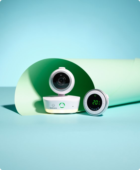 Bebcare iQ Hybrid Dual-Mode low emissions wifi app baby monitor. Supports iOS and Android Phones and Tablets