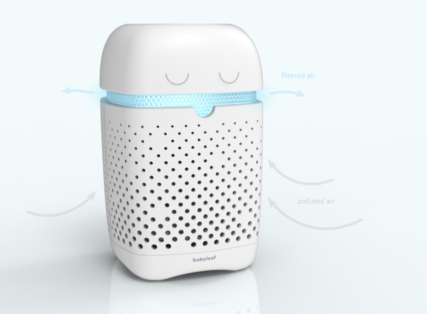 The Bebcare Air removes 99.99% of invisible pollutants to protect your baby while you travel