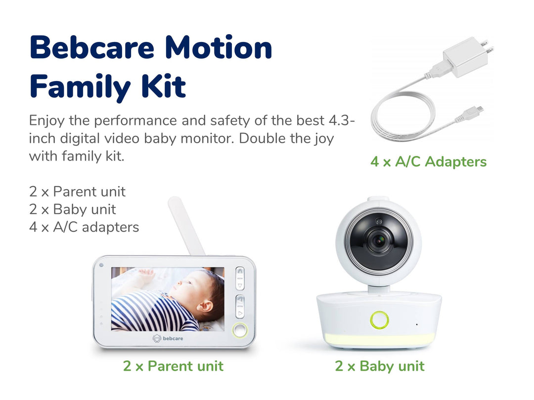 Bebcare Motion Digital Video Baby Monitor (Family Kit)