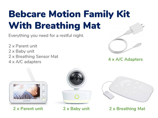 Bebcare Motion Digital Video Baby Monitor (Family Kit)