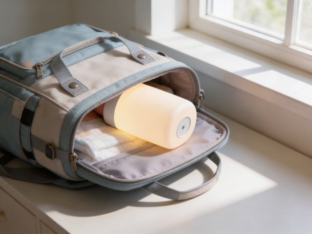 Bebcare Luna Portable Nursery Night Light with Adjustable Color and Brightness, Rechargeable, Touch, USB-C