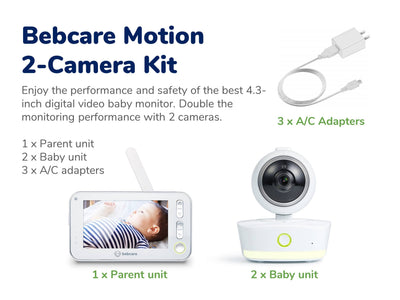 Bebcare Motion Digital Video Baby Monitor (2-Camera Kit)