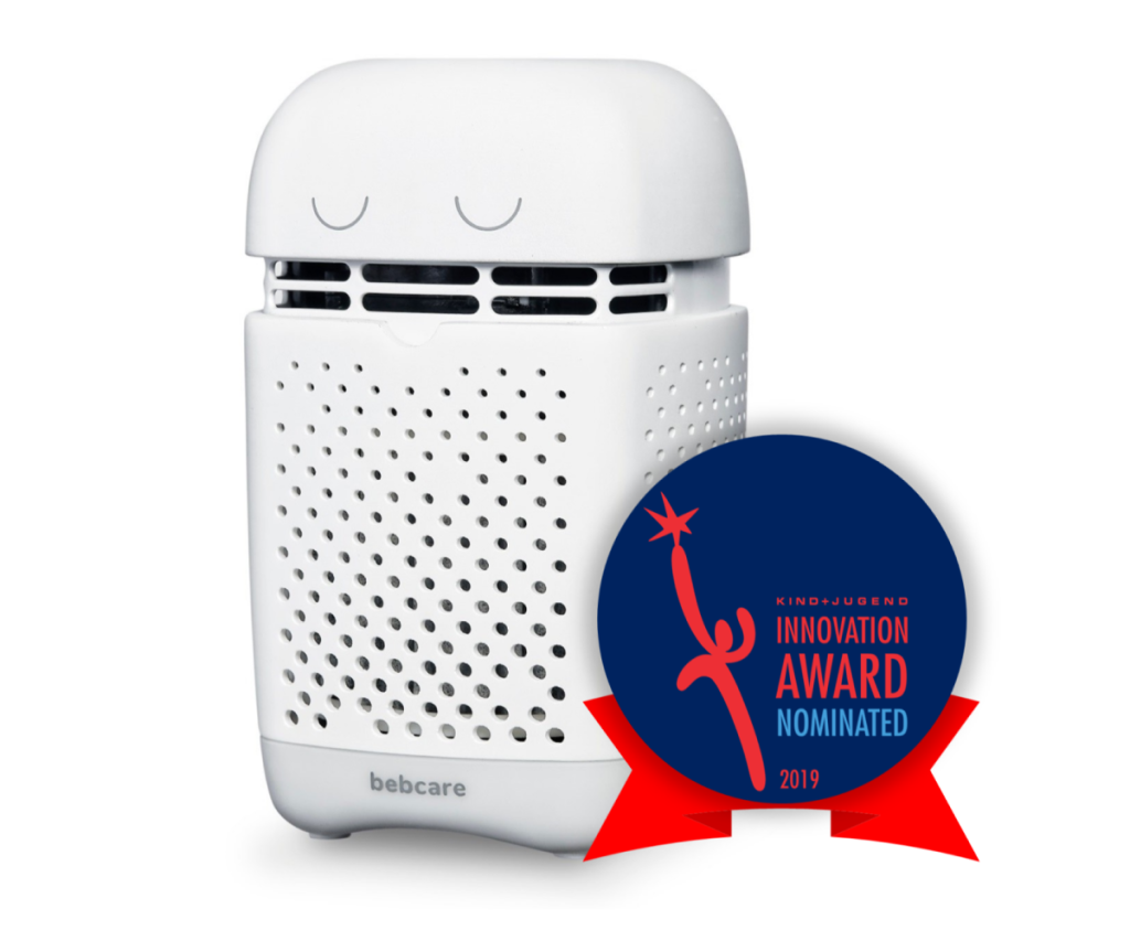 Bebcare Air Portable Smart Baby Air Purifier Kind und Jugend Innovation Award Nominated