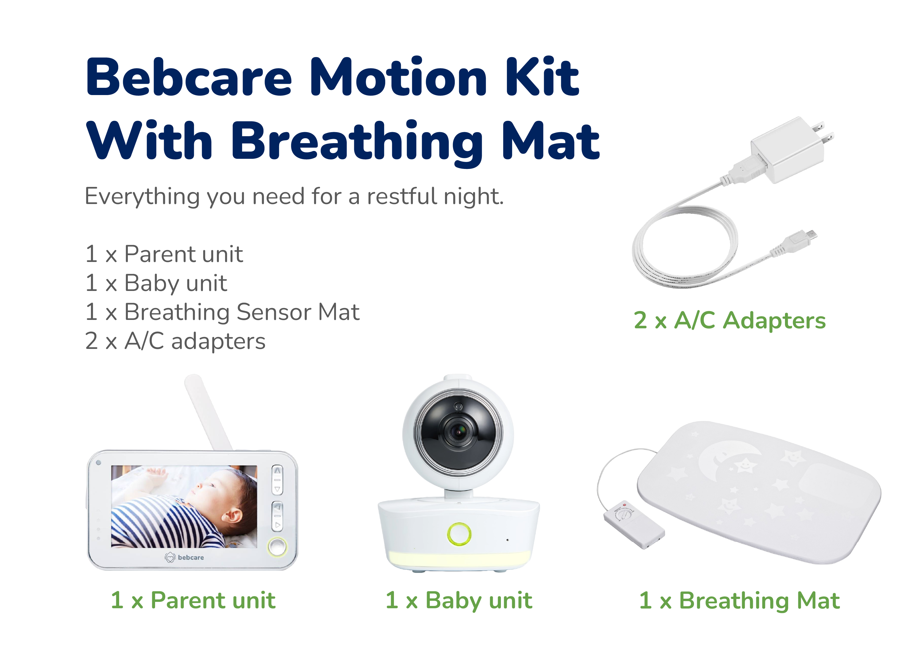Bebcare Motion with breathing sensor mat kit
